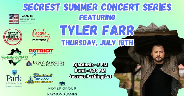 Secrest Summer Concert Series Featuring Tyler Farr