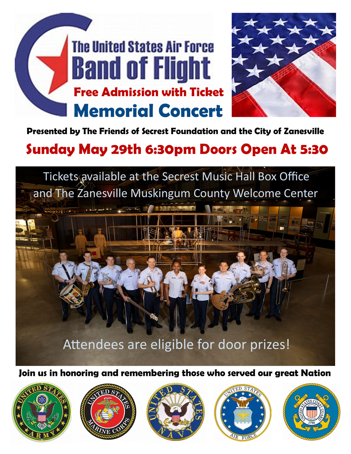 Band of flight memorial concert